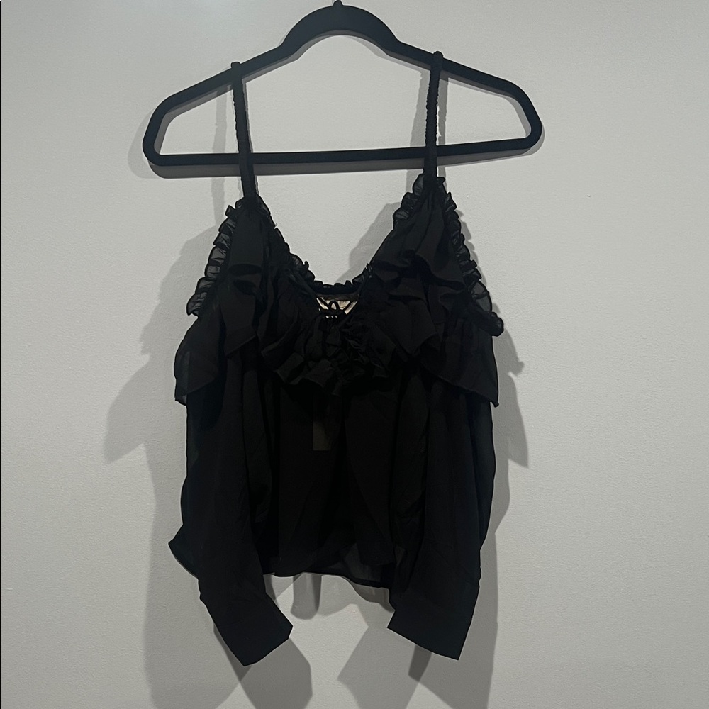 Host Pick! 🖤 Joyfolie Mia Joy Charlie Top – Black – NWT (Size M) 🖤 - Picture 4 of 12